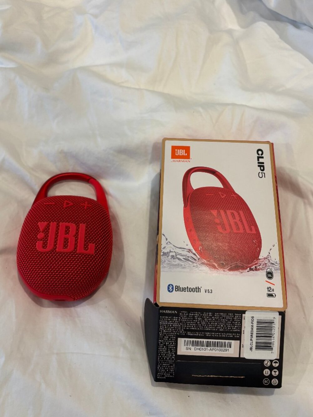 JBL Clip 5 bluetooth speaker - like new
